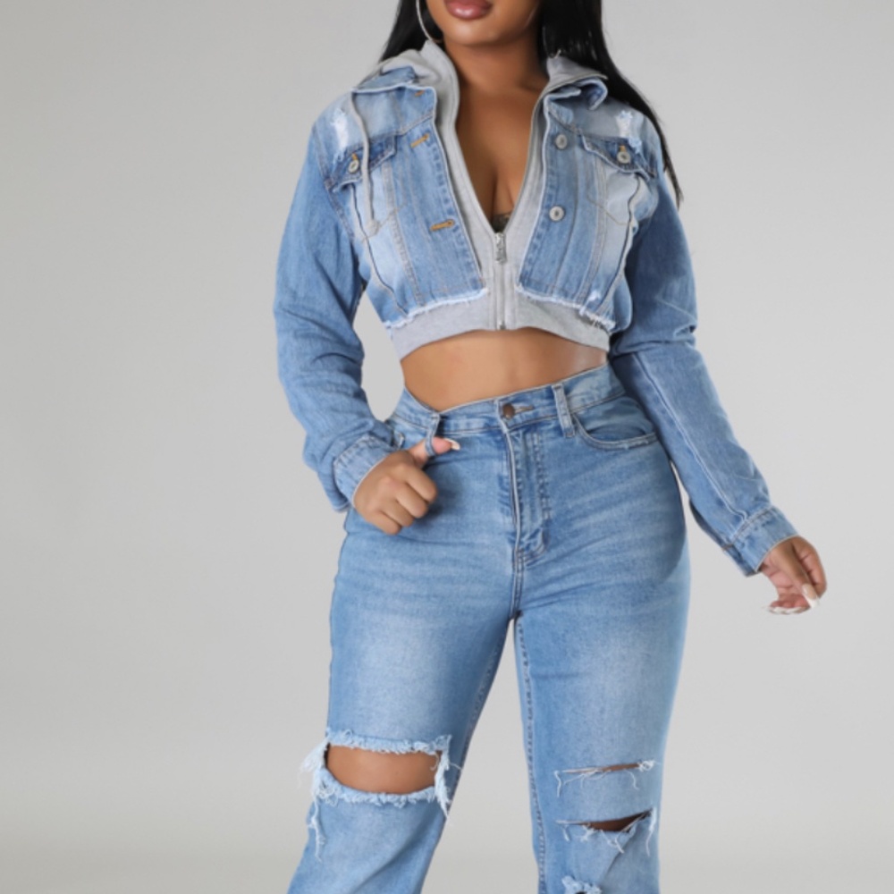 Crop Denim Jacket